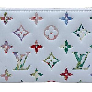 LOUIS VUITTON White Monogram Wallet